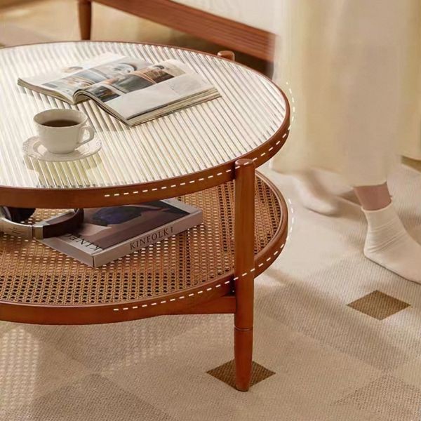 Glass Round Coffee Table With Storage price